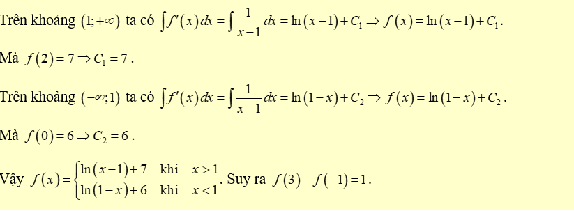 Cho hàm số f(x) xác định trên R bỏ 1 (ảnh 1)