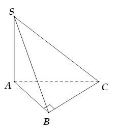 Cho hình chóp S.ABC có SA vuông góc với mặt phẳng (ABC), SA = 2a, tam giác ABC vuông tại B, AB = a căn bậc hai 3  và BC = a (minh họa như hình vẽ bên). Góc giữa đường thẳng SC và mặt phẳng (ABC) bằng (ảnh 1)