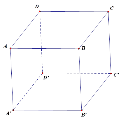Cho hình lập phương ABCD.A'B'C'D'. Mặt phẳng (ABCD) vuông góc với mặt phẳng nào sau đây? (ảnh 1)