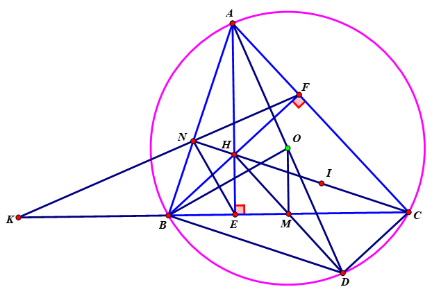 1.Cho tam giác \[ABC\]vuông tại\[A\], đường cao \[AH.\]Biết \[BH = 4cm,HC = 5cm (ảnh 3)