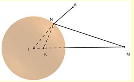 Trong không gian, cho mặt cầu ( S) có phương trình: {(x - 1)^2} + {(y - 2)^2} + {(z - 1)^2} = 9 (ảnh 1)