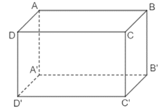 Trong không gian cho hình hộp chữ nhật ABCD.A'B'C'D', mặt phẳng nào sau đây vuông góc với mặt phẳng (ABCD) ? (ảnh 1)