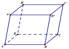 Cho hình hộp ABCD.A'B'C'D'. Mặt phẳng BC'D song song với mặt phẳng nào trong các mặt phẳng sau đây (ảnh 1)