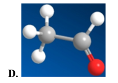 Mô hình phân tử của acetone là (ảnh 4)