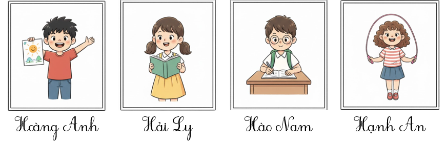 a) Hãy kể tên những người bạn thân ở lớp của em (ảnh 2)