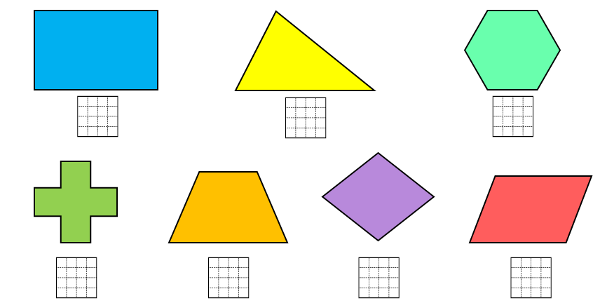 Điền dấu (X) vào ô trống dưới hình tứ giác: (ảnh 1)