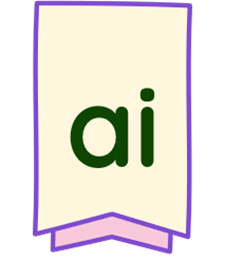 A white bookmark with a purple and green text

AI-generated content may be incorrect.