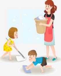 A person and kids cleaning
AI-generated content may be incorrect.