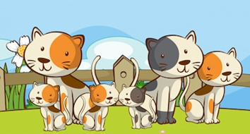 c) Có bao nhiêu con mèo trong bức hình bên? (ảnh 1)