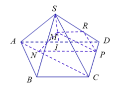 Cho hình chóp S.ABCD có ABCD là hình thang đáy AD và BC (ảnh 1)