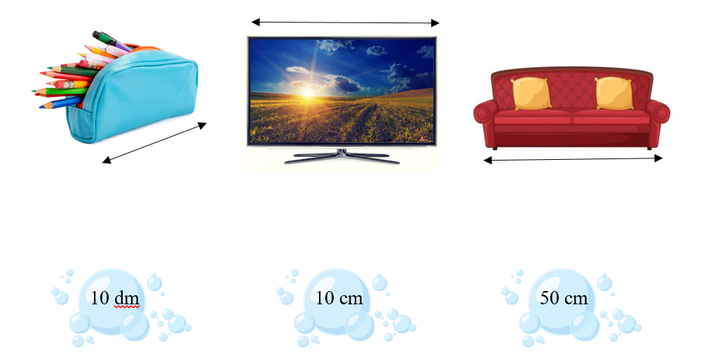 Toán lớp 2 Cánh diều Đề-xi-mét có đáp án nối (ảnh 1)