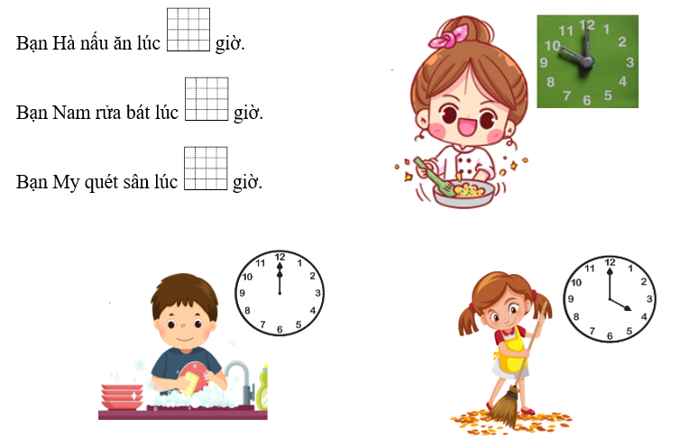 Quan sát tranh, viết tiếp vào chỗ trống cho thích hợp: (ảnh 1)