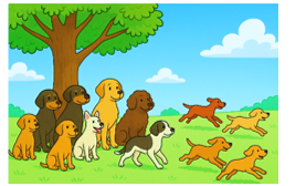 Phép tính phù hợp với bức tranh là: A. 12 – 5 = 7 B. 12 – 3 = 9 (ảnh 1)