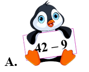 Chú chim cánh cụt nào cầm bảng có kết quả bé nhất? (ảnh 2)