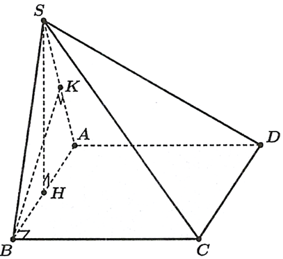 Cho hình chóp S.ABCD có đáy là hình vuông cạnh a, tam giác SAB đều và nằm trong mặt phẳng vuông góc với đáy. Tìm thể tích khối chóp S.ABCD. (ảnh 1)