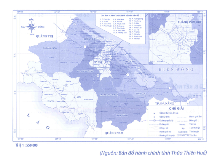 Quan sát bản đồ dưới đây và trả lời các câu hỏi:  (ảnh 1)