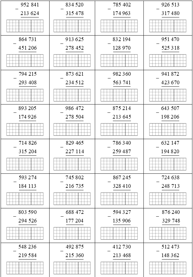 Đặt tính rồi tính 952841 - 213624 = (ảnh 1)