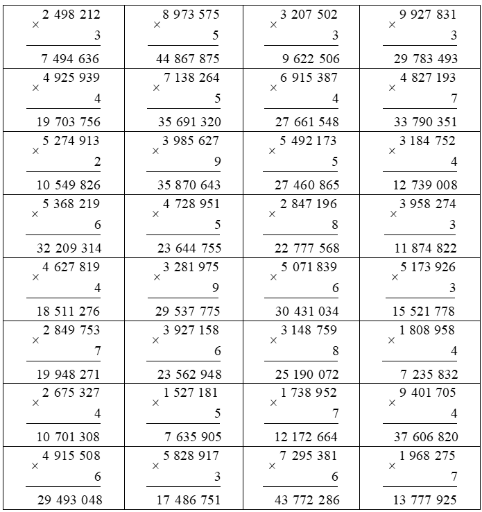 Đặt tính rồi tính 2498212 x 3 = (ảnh 2)