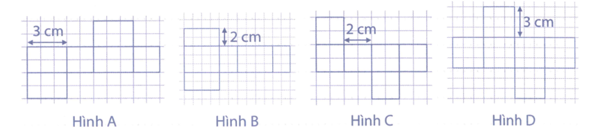 Tính thể tích của hình khối được tạo thành từ những hình sau rồi viết kết quả vào chỗ chấm: (ảnh 1)