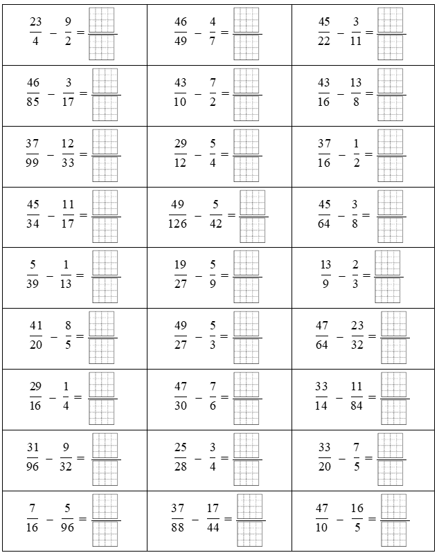 Phép trừ phân số 23/4 - 9/2 = (ảnh 1)