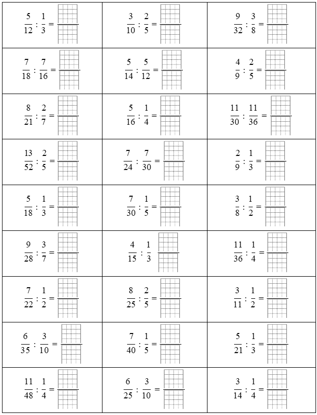 Phép chia 5/12 : 1/3 = (ảnh 1)
