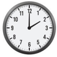 Góc tạo bởi hai kim đồng hồ khi đồng hồ chỉ 4 giờ có số đo là: A. 180° B. 120° C. 60° D. 90° (ảnh 2)