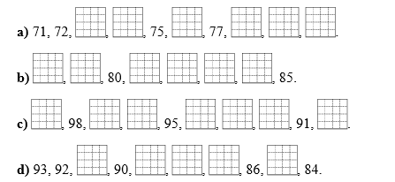 Điền số thích hợp vào ô trống. (ảnh 1)