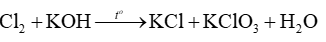 Tỉ lệ số nguyên tử chlorine bị khử và số nguyên tử chlorine bị oxi hóa là (ảnh 1)