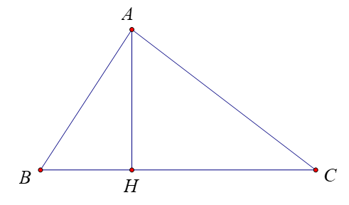 Cho tam giác \(ABC\). Biết \(AB = 8,AC = 5\) và góc A = 60 độ (ảnh 1)