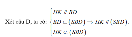 Cho hình chóp S. ABCD, có đáy ABCD là hình bình hành tâm O. (ảnh 1)