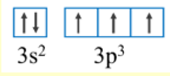 Nguyên tố P có số hiệu nguyên tử là 15. Số electron độc thân của P là (ảnh 1)