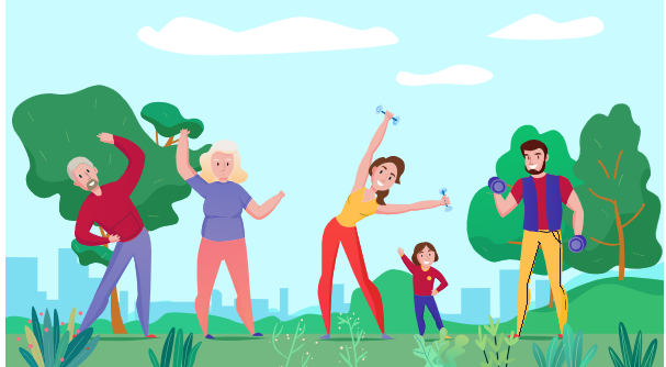 A group of women exercising with a child

AI-generated content may be incorrect.