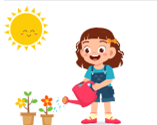 A child watering plants in a trash can

AI-generated content may be incorrect.
