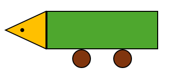 c) Hình vẽ bên có: A. 1 hình chữ nhật B. 2 hình tròn (ảnh 1)