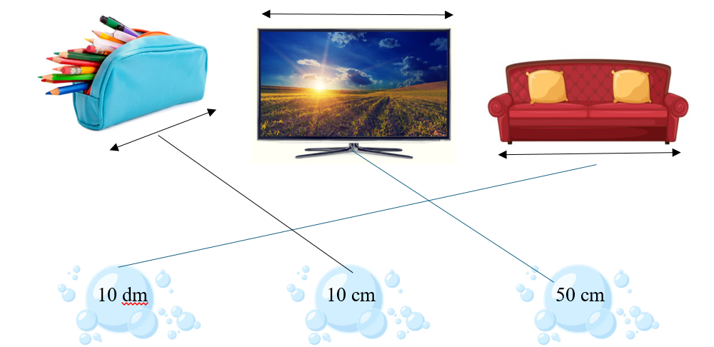 Toán lớp 2 Cánh diều Đề-xi-mét có đáp án nối (ảnh 2)