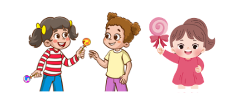 Bích có 9 cái kẹo. Bích cho bạn Hà 2 cái kẹo, cho bạn Ngọc 3 cái kẹo. Hỏi Bích còn bao nhiêu cái kẹo? (ảnh 1)