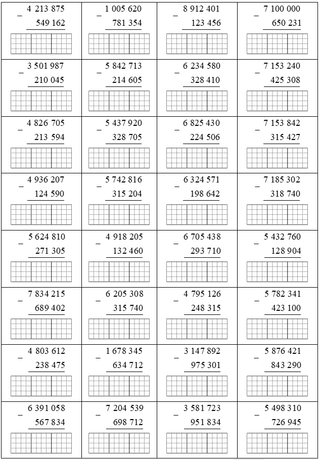 Đặt tính rồi tính 4213875 - 549162 = (ảnh 1)