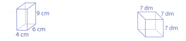 Tính diện tích xung quanh, diện tích toàn phần của hình khối được gấp từ những hình sau rồi ghi kết quả vào chỗ chấm: (ảnh 2)