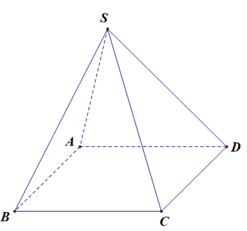 Cho hình chóp S.ABCD có SC = x (0 < x < căn bậc hai 3 ), các cạnh còn lại đều bằng 1 (tham khảo hình vẽ). Biết rằng thể tích khối chóp S.ABCD lớn nhất khi và chỉ khi x = căn bậc hai của a /b (a,b thuộc Z^+ ). Các mệnh đề sau đúng hay sai? (ảnh 1)