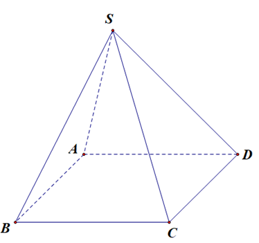 Cho hình chóp S.ABCD có SC = x (0 < x < căn bậc 3 ), các cạnh còn lại đều bằng 1 (tham khảo hình vẽ). Biết rằng thể tích khối chóp S.ABCD lớn nhất khi và chỉ khi x = căn bậc hai a /b (a,b thuộc Z^ +). Các mệnh đề sau đúng hay sai? (ảnh 1)