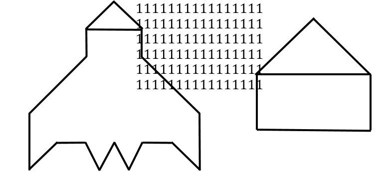 Thực hành: Vẽ hình vào vở ô li (theo mẫu): (ảnh 1)