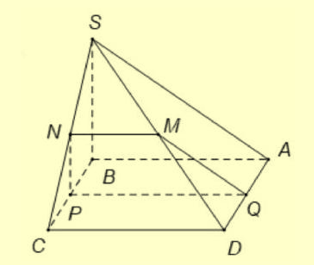 Cho hình chóp S.ABCD có đáy ABCDlà hình bình hành có tâm o (ảnh 1)