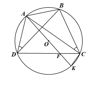 Cho tam gi&aacute;c \(ABC\) c&oacute; \(CA > CB\) v&agrave; nội tiếp đường tr&ograve;n t&acirc;m \(O\) đường k&iacute;nh (ảnh 4)