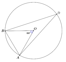 Cho tam giác \(ABD\) nội tiếp đường tròn (ảnh 1)