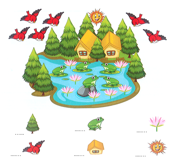  Bài tập cuối tuần Toán lớp 1 Kết nối tri thức Tuần 2 có đáp án (ảnh 1)