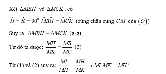 Cho đường tròn (O) tâm \[O\] bán kính \[R\] và điểm nằm ngoài đường tròn. Các tiếp (ảnh 3)