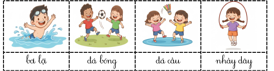a) Kể tên các hoạt động thể thao dưới đây (ảnh 2)