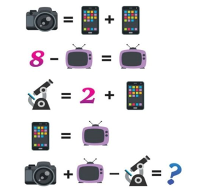 A math game with pictures of different devices

Description automatically generated with medium confidence