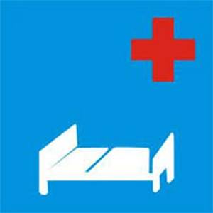 A blue sign with a red cross and a bed

AI-generated content may be incorrect.