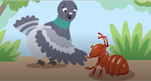A cartoon of a bird and ant

AI-generated content may be incorrect.